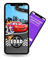 Comprar Video Invitación De Cumpleaños Cars - Rayo Mcqueen Full Hd