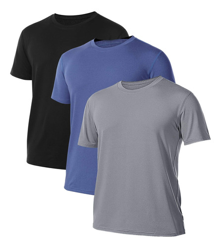 Yomover Camisas De Entrenamiento Para Hombres, Paquete De 3 