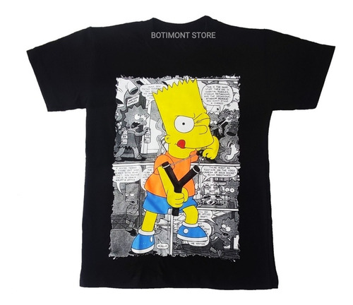 Camiseta The Simpsons, Bart Simpson Cauchera, Serie.