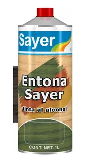 Tinta Al Alcohol Madera Entona Sayer 1 Lt Avellana