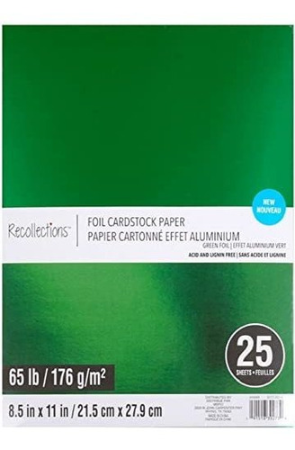 Papel De Cartulina Laminado Verde