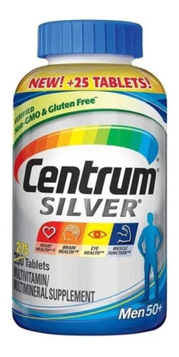 Centrum Silver Men 50+ 275 Tablets - Unidad a $545