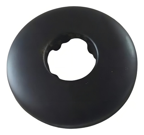 Brazo Y Chapetón Para Regadera 50cm Negro Mate Roalflux