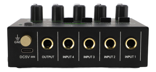 Mezclador De Sonido Compacto Profesional De 4 Canales, 6,35