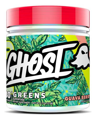 Ghost Greens Superfood En Polvo, Bayas De Guayaba - 30 Porci