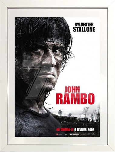 Cuadro Decorativo Posters Películas De Stallone Rocky Rambo