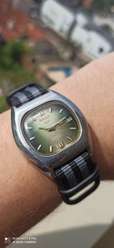 Magnífico Seiko 7009-5070 Verde Oliva Fab. Janeiro De 1988