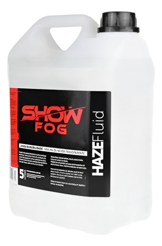 Líquido De Fumaça Show Fog Haze Base De Água 5l