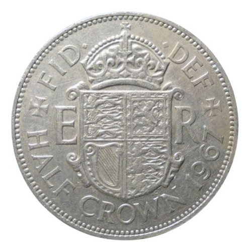 Reino Unido Half Crown Años: 1954-1970 X Pieza Gb#02 (Usado)