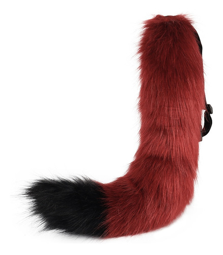 Diadema Ajustable De Piel Con Forma De Cola De Lobo (10 #mol