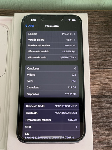 Apple iPhone 13 (128 Gb) - Azul Medianoche (Usado)