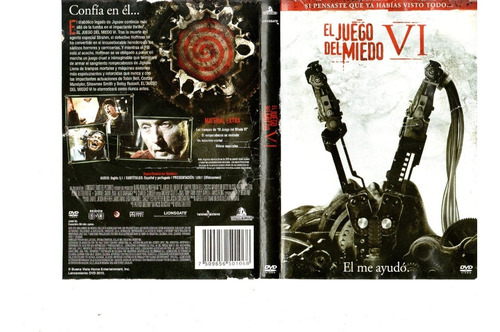 El Juego Del Miedo 6 - Dvd Original - Buen Estado