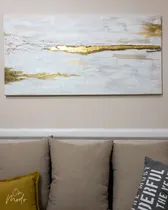 Comprar Cuadros Pintados A Mano Abstractos Turquesa Texturados