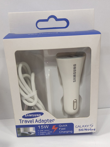 Cargador De Carro Usb Samsung Carga Rapida Fast Charging 15w