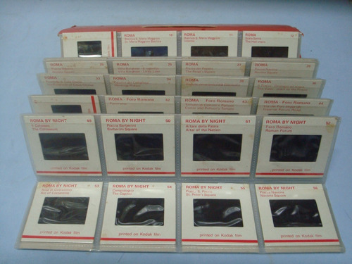Slides De Roma Antigos - 60 Slides - Kodak - Made Italia