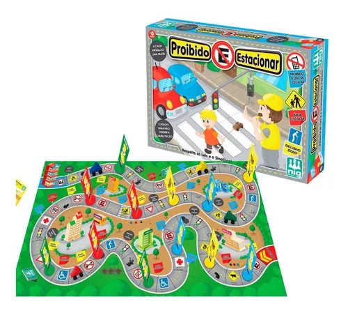 Jogos De Tabuleiro Mesa Trânsito Brinquedo Infantil Pais e Filhos