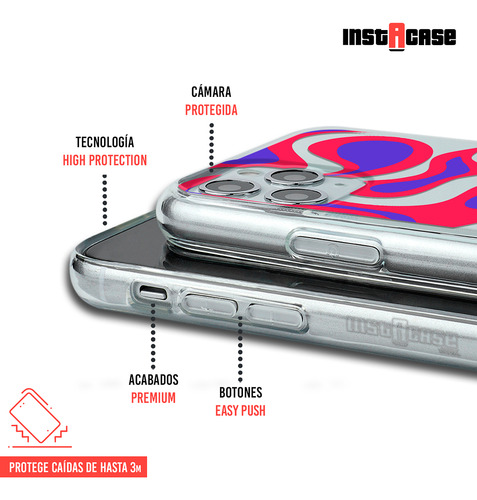 Funda Para iPhone Para Mujer Curvas Rojas Con Tu Nombre
