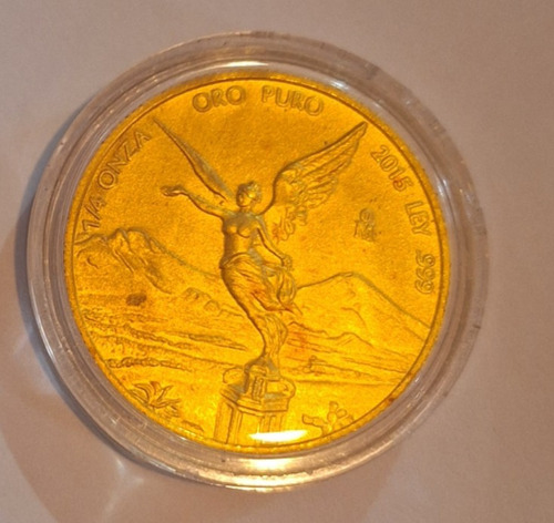 Moneda De Oro Mexico 1/4 Oz. Libertad Año 2015