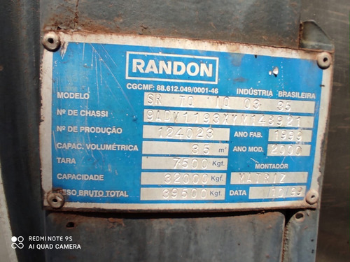 Imagem 9 de 9 de Carreta Tanque Inóx Ls Randon Ano 1999/batatais Caminhões