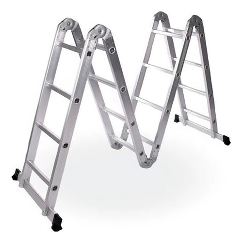 Escalera Gloss Aluminio Articulada 4x4 Escalones Hasta 150kg