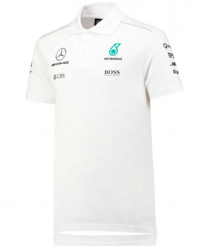 Nova Polo Mercedes Amg Petronas F1 Team 2017 Branca Em Sp