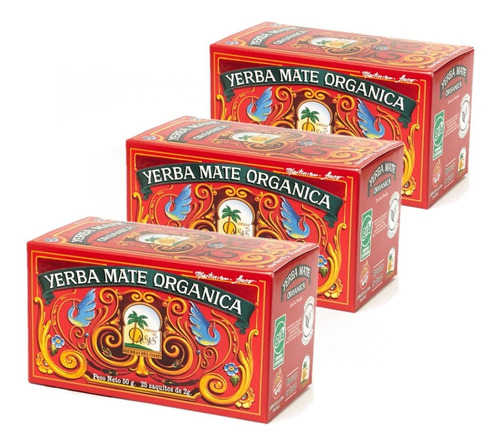 Mate Cocido Orgánico Hierbas Del Oasis Pack X 3 Cajas