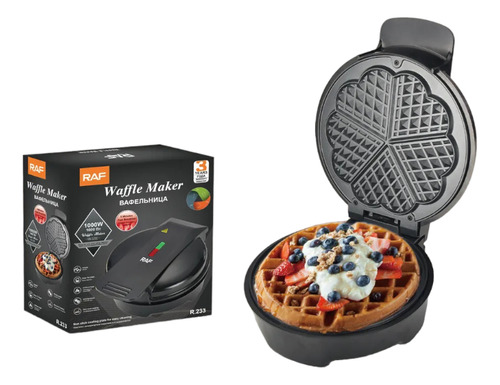 Máquina Para Hacer Waffles Forma De Corazón Raf Waflera