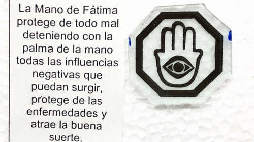 Mano De Fatima  Símbolo Ritualizado Y Serénado Amuleto 