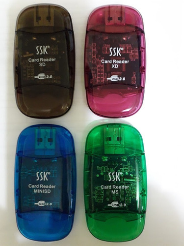 Imagen 1 de 8 de Lectores De Memoria Usb: Sd, Mini Sd, Ms, Xd Con Led