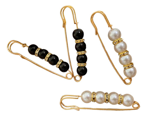 A A 3 Elegante Juego De Broches De Perlas For 3 Piezas