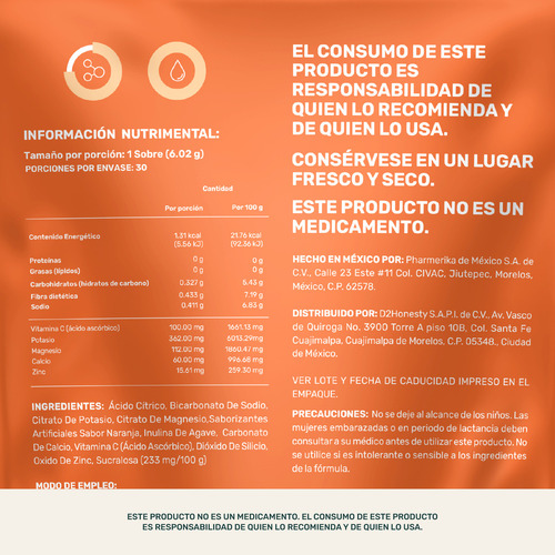 Life360+ Electro-mix Effervescent Drink Naranja 30 Sobres