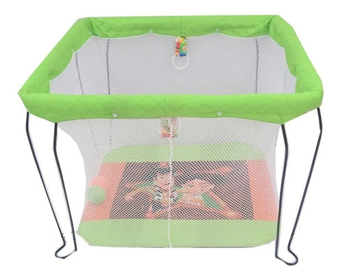 Imagen 4 de 4 de Corral Para Bebé Economico Malla Colores Nuevo