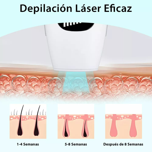 Depiladora Láser Ipl Luz Pulsada Reducción De Vello Hogar