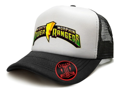 Gorra Trucker  Personalizada Motivo Logo Power Ranger