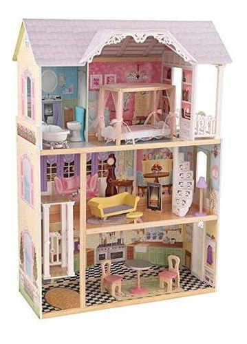 Casa De Muñecas De Madera Kidkraft Kaylee, De Casi 4 Pies D