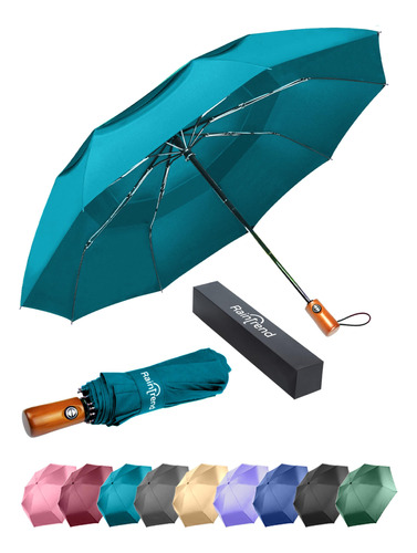 Paraguas Premium Para Lluvia, Resistente Al Viento, Viajes,