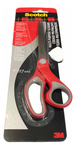 Tijeras Inoxidables 3m Scotch Multiusos Escolar Oficina 17cm