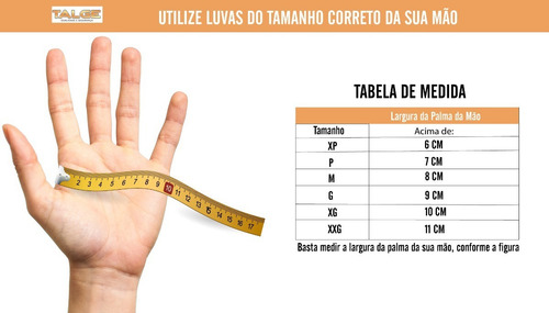 Luvas descartáveis Talge cor natural tamanho M de látex com pó x 100 unidades