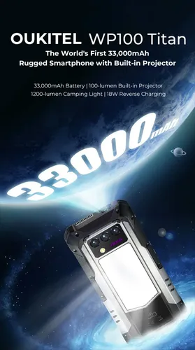 Oukitel Wp100 Titan 48gb 512gb 5g Com Projeção Preto