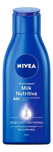 Nivea Milk Nutritiva Crema Corporal Piel Extra Seca 125ml