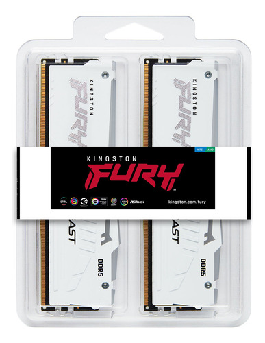 Kit Memoria Ram Kingston Fury Beast Ddr5 Rgb 64gb 5600 Mt/s