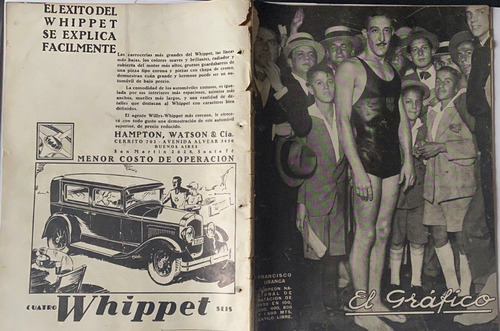 Revista Antigua El Gráfico, Deportes, Nº 555, Marzo 1930