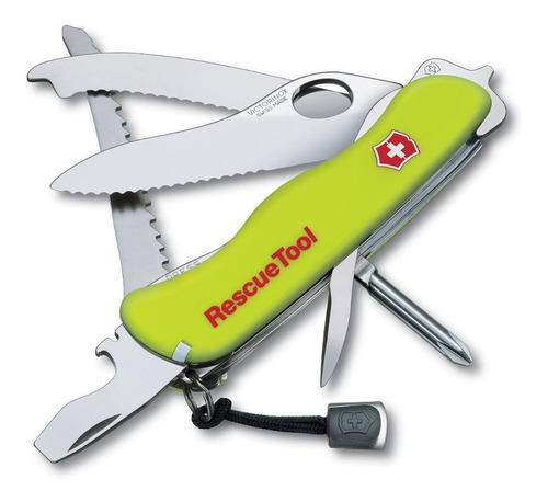 Navaja Suiza Rescue Tool Amarillo Fluorsecente Victorinox 