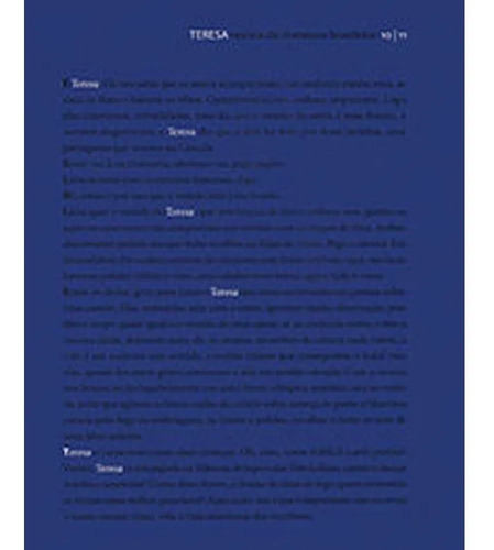 Livro Teresa - Revista De Literatura Brasileira 10/11