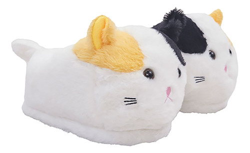 Pantufla Mujer Gato Blanco Gatos Corona