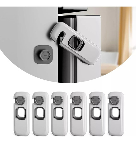 S Paquete De 6 Cerraduras For Refrigerador A Prueba De
