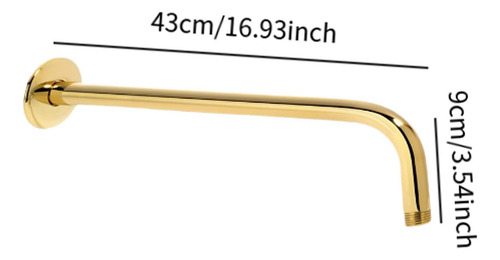 Brazo De Ducha Extensor De Brazo De Ducha, Salida De 43 Cm
