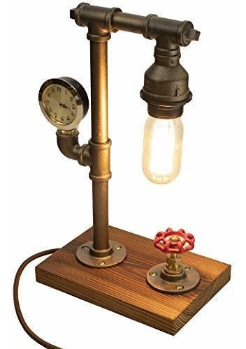 Lampara De Escritorio - Lámpara Steampunk Con Atenuador, Luz