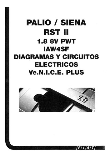 Manual Diagramas Eléctricos Fiat Palio/siena Motor 1.8 8v