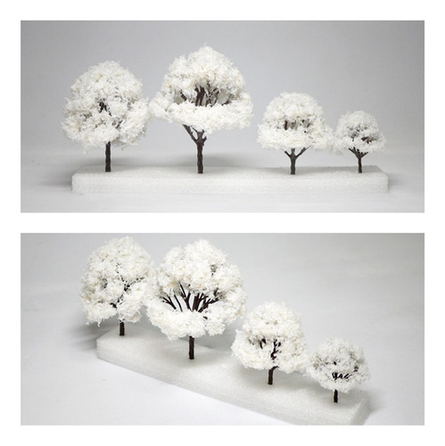 Rboles Modelo Ho Escala Árboles Escena De Nieve Árbol 10cm